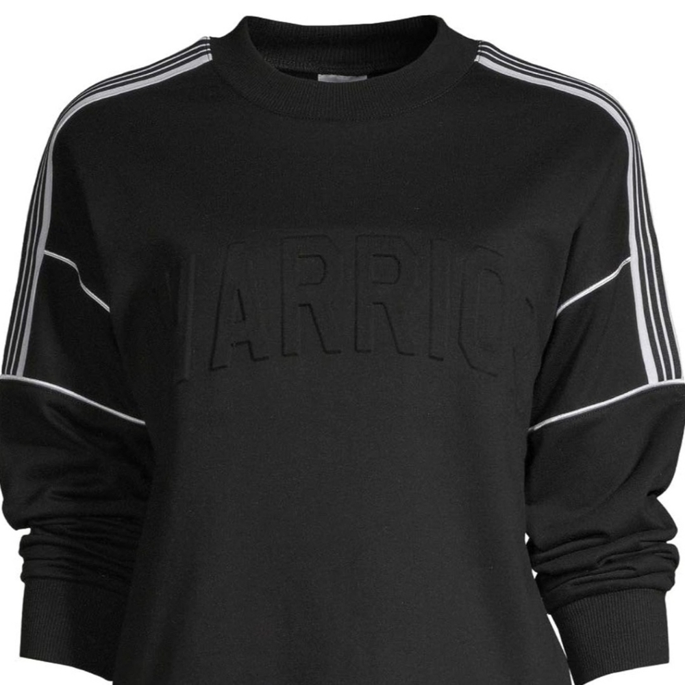 SELF ESTEEM| WOMEN'S BLACK "WARRIOR" SWEATSHIRT SIZE L